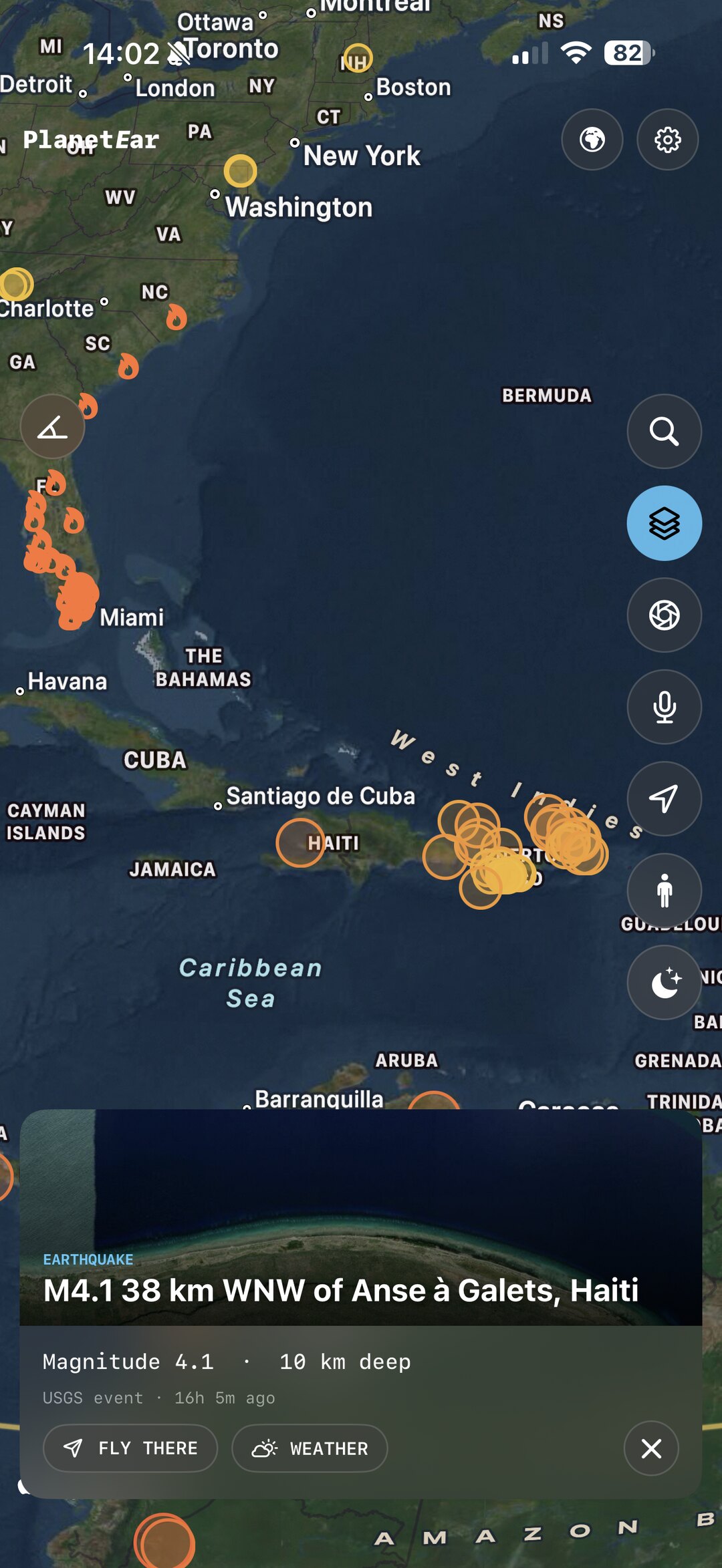 The planet, moving